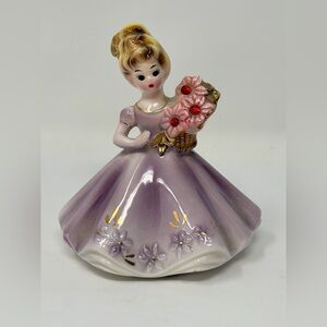 Vintage Josef Originals Birthday Girl July Ruby Figurine Japan